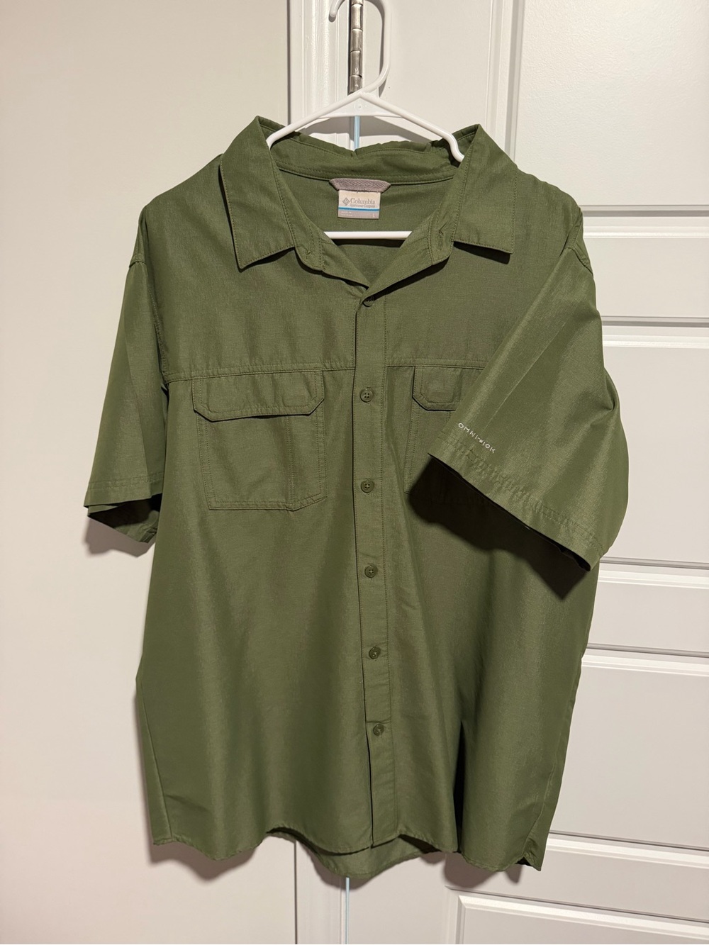 Columbia Short-Sleeve Button-Down Shirt - Olive